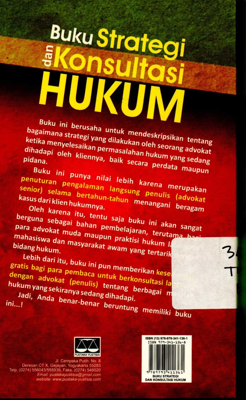 Buku Strategi dan Konsultasi Hukum