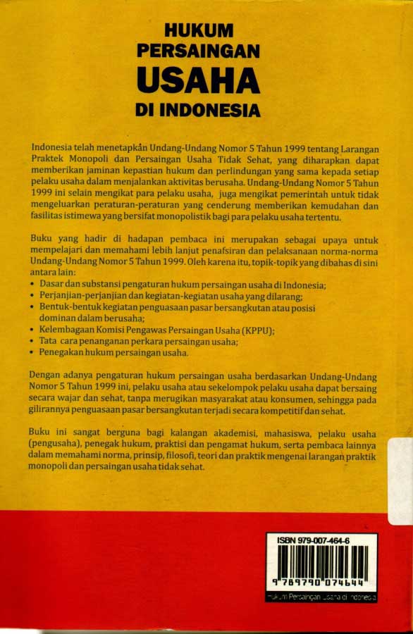 Hukum Persaingan Usaha di Indonesia