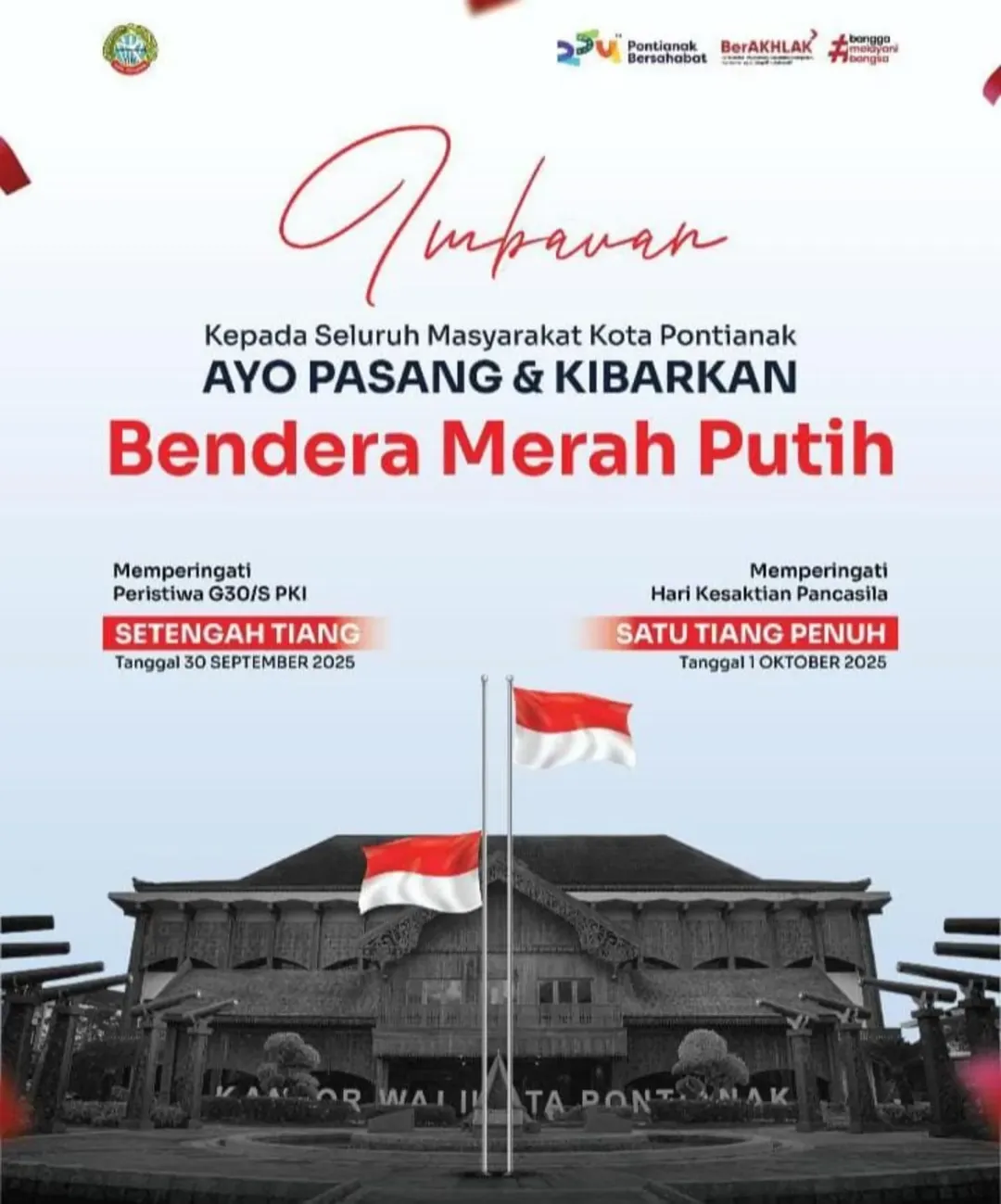 Himbauan Pasang Bendera Merah Putih