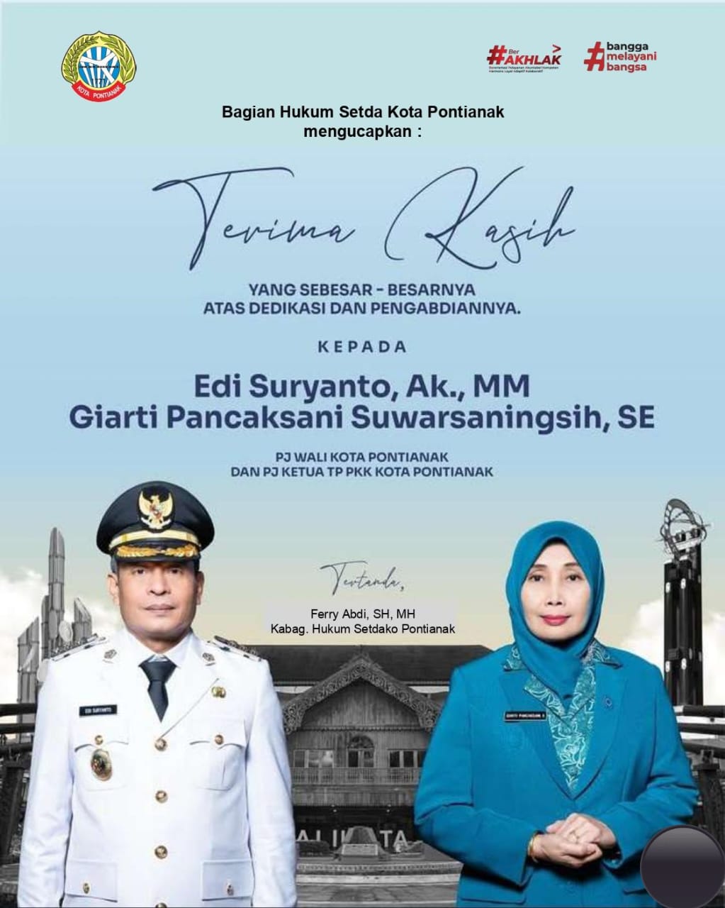 Terima Kasih Bapak Edi Suryanto Dan Ibu Giarti